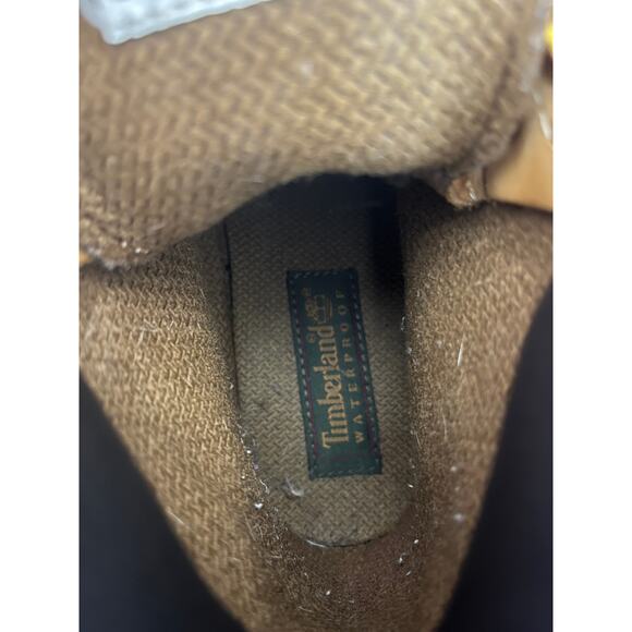 Timberland 6 Inch Waterproof Boots Wheat Nubuck Leather Shoes Womens Size 7.5 - Picture 7 of 8